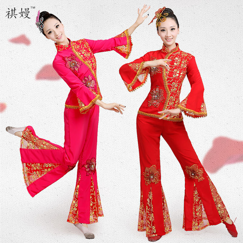 最新秧歌服装，时尚与文化的完美融合